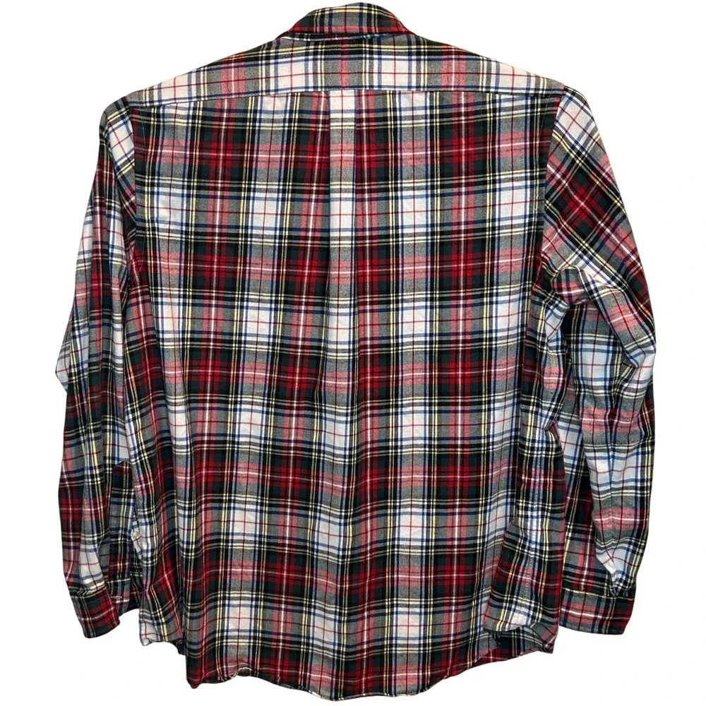 Polo Ralph Lauren Button Down XXL Mens Multi Color Plaid Flannel Performance